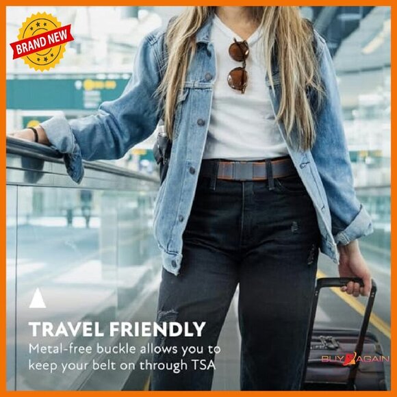 Heavy Duty Stretch Belt Metal Free Buckle Machine Washable Unisex main image 2